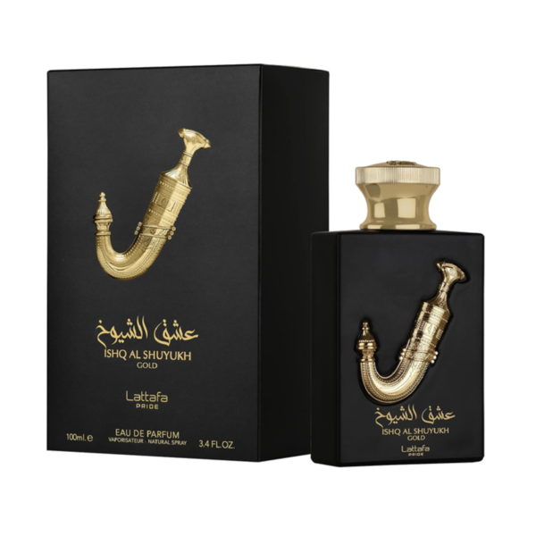 Ishq al Shuyukh Gold EDP 100 ml van Lattafa Pride Collection