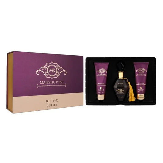 Majestic Rose Giftset 3 pcs - 100 ml EDP + Bodylotion 100 ml + Showergel 100 ml