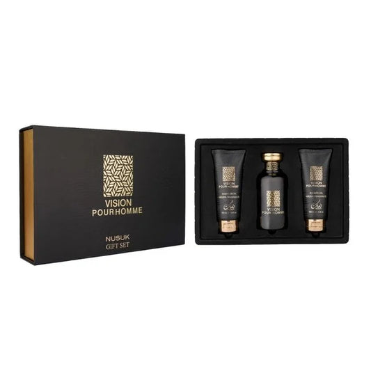 Vision pour Homme Giftset 3 pcs - 100 ml EDP + Bodylotion 100 ml + Showergel 100 ml van Nusuk